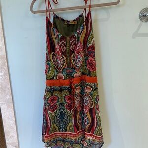 Desigual Multicolor Patterned Halter Dress